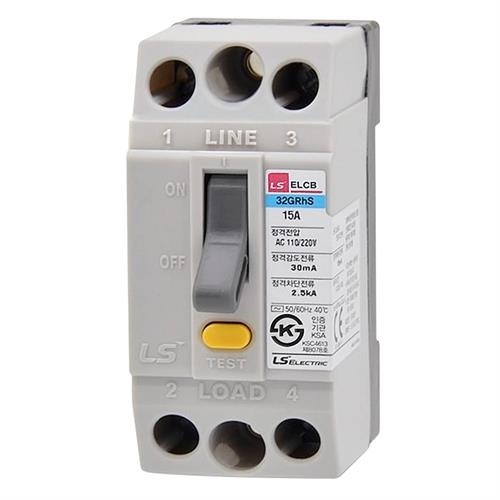 ELCB LS 2P 15A 30mA 2.5kA ( 32GRhS )